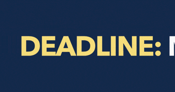 Deadline: Midnight tonight