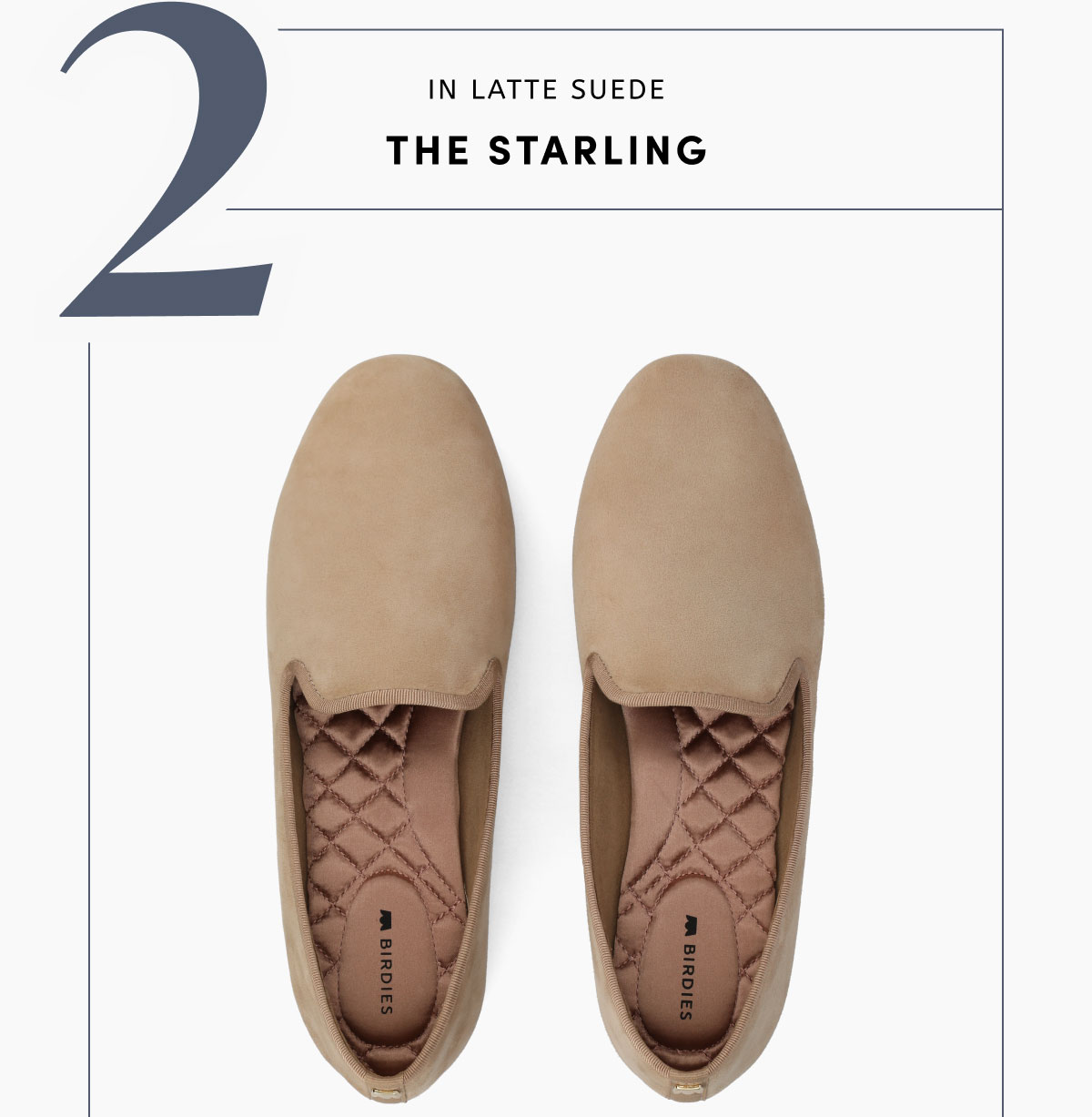 The Starling In Latte Suede