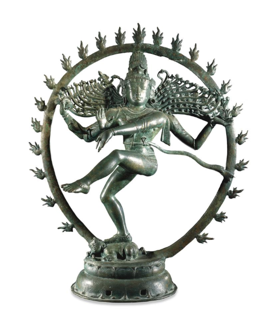 Copper-alloy figure of the god Shiva as Lord of the Dance.