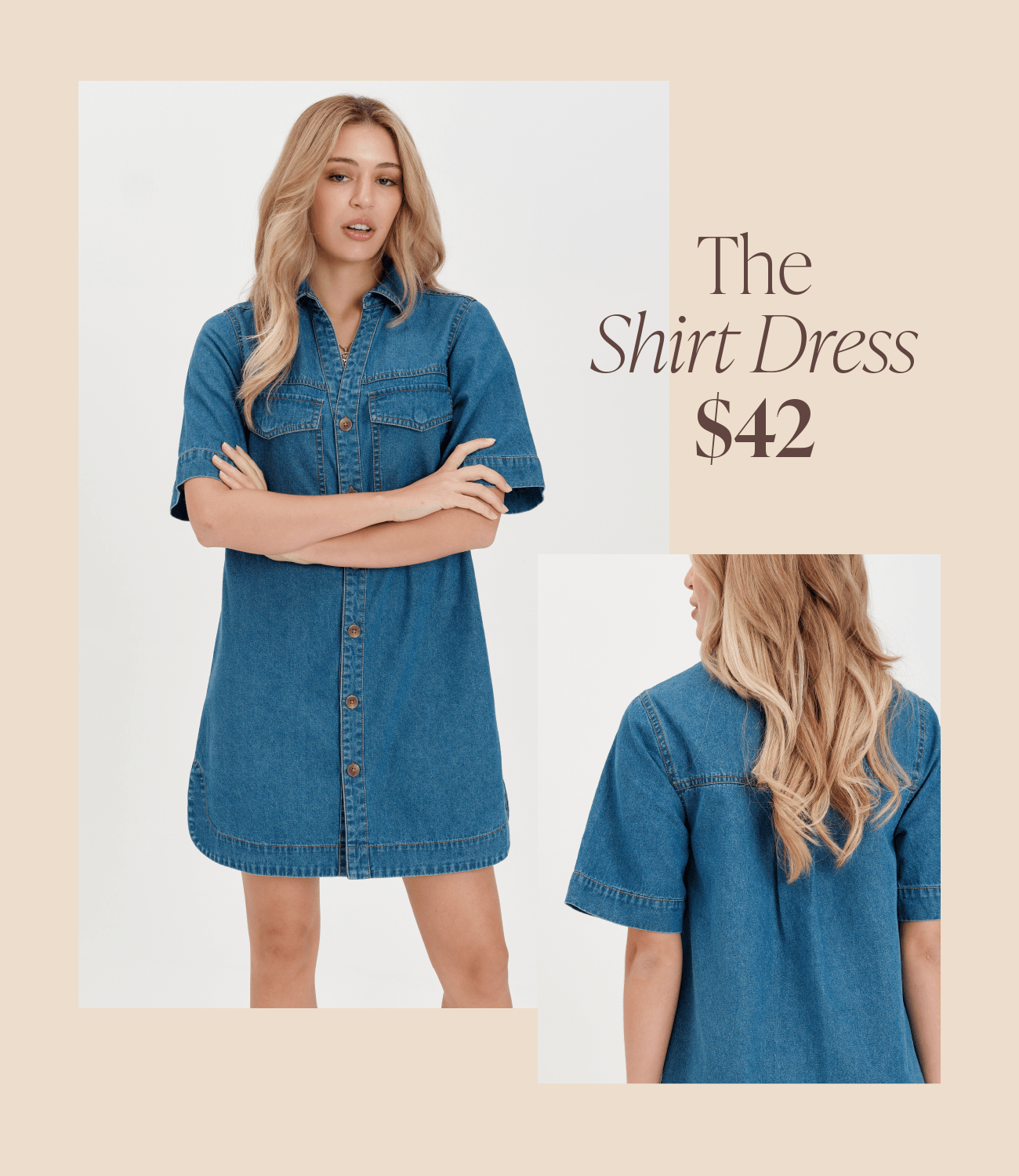 Shirt Dress $42