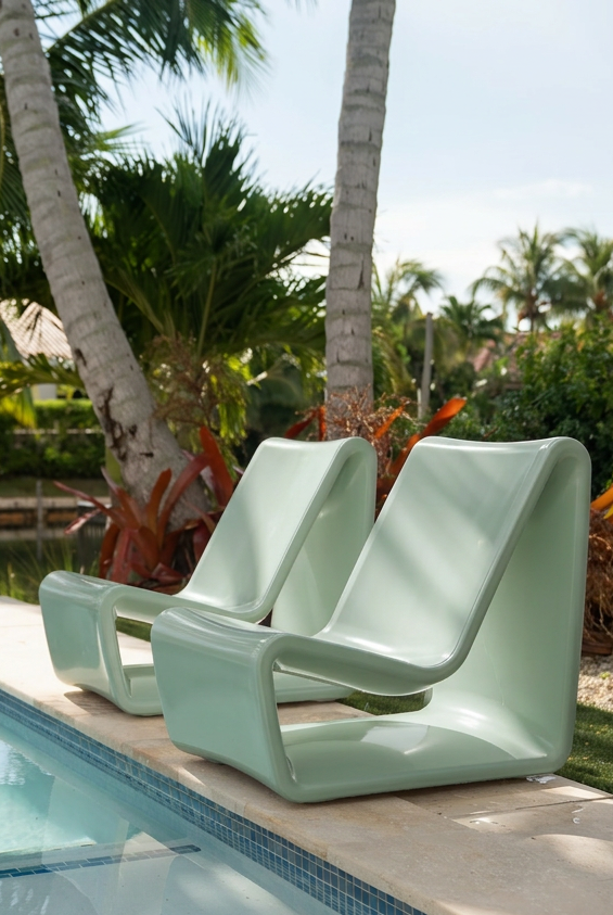 Loop Lounge Chairs on Deck