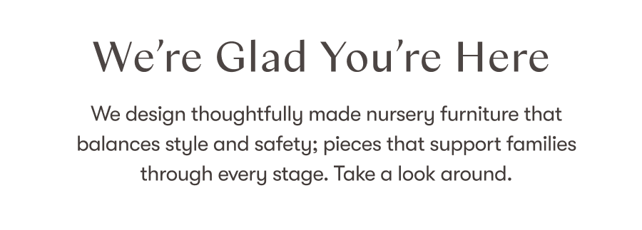 We're glad you're here!