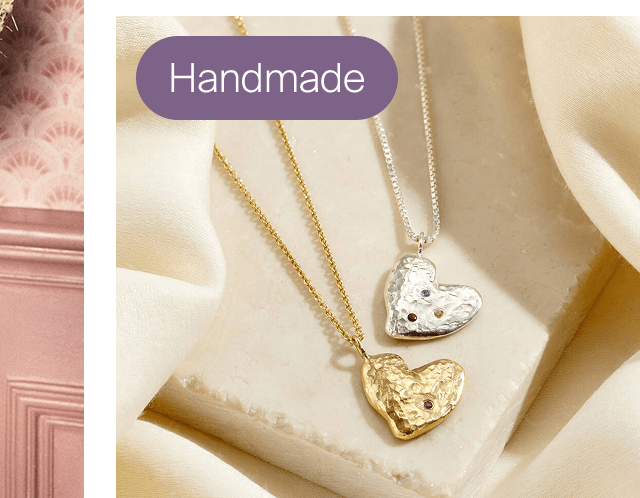Confetti Birthstone Chunky Heart Necklace