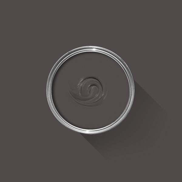 A photo looking down on a Farrow & Ball tin filled with Tanner’s Brown