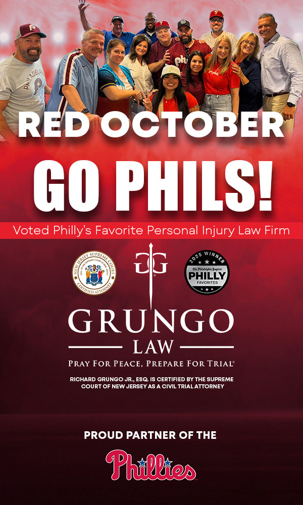 RED OCTOBER - GO PHILS! GRUNGO LAW: Voted Philly's Favorite Personal Injury Law Firm.