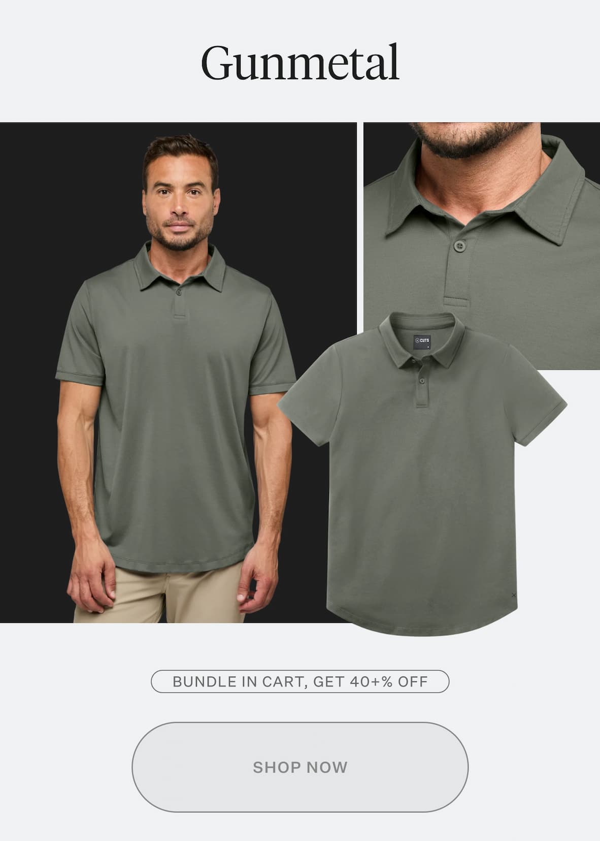 AO Polo in Gunmetal