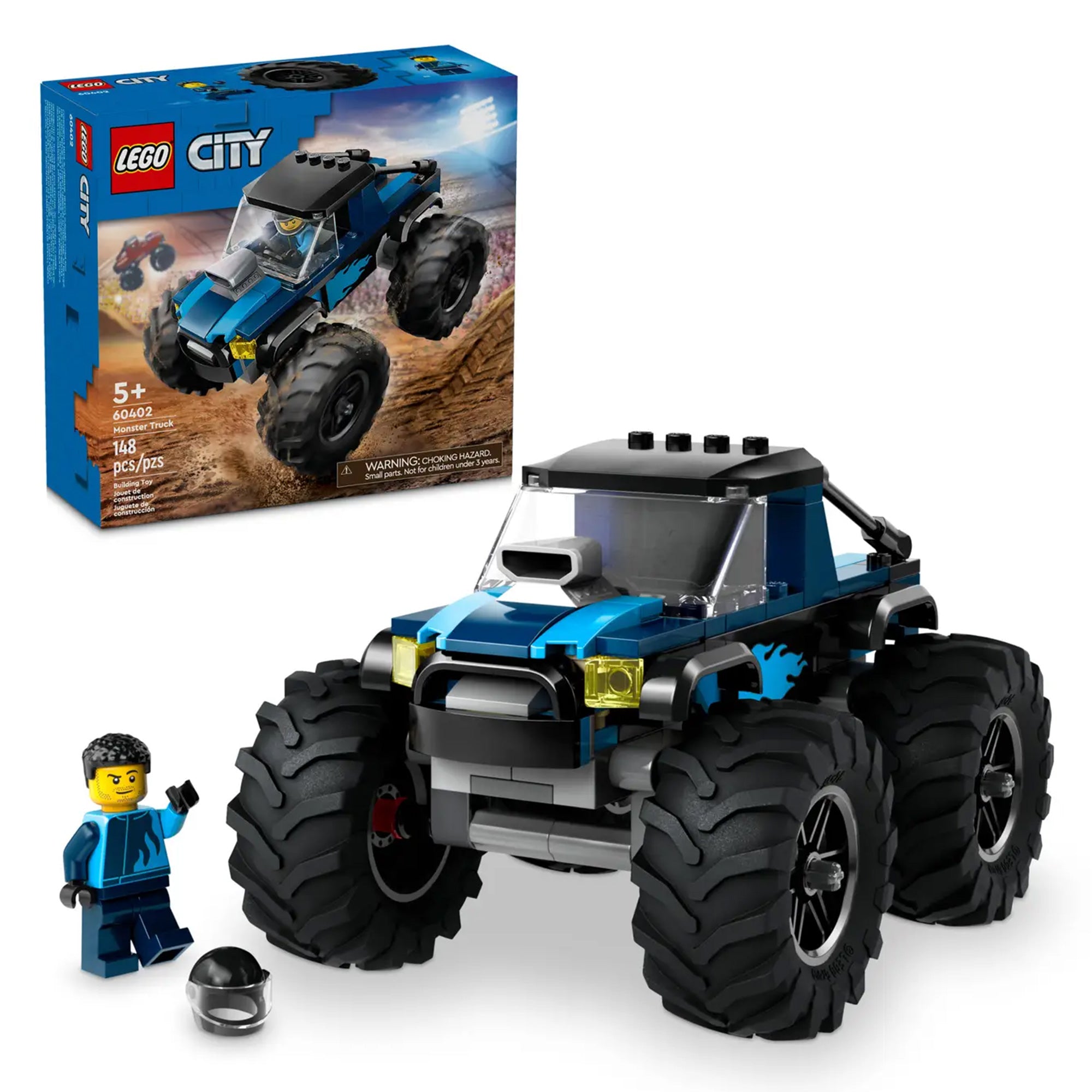 Image of LEGO City Blue Monster Truck 60402, (148-pieces)