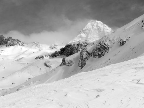 Image may contain: Mountain, Mountain Range, Nature, Outdoors, Peak, Ice, Slope, Glacier, and Snow