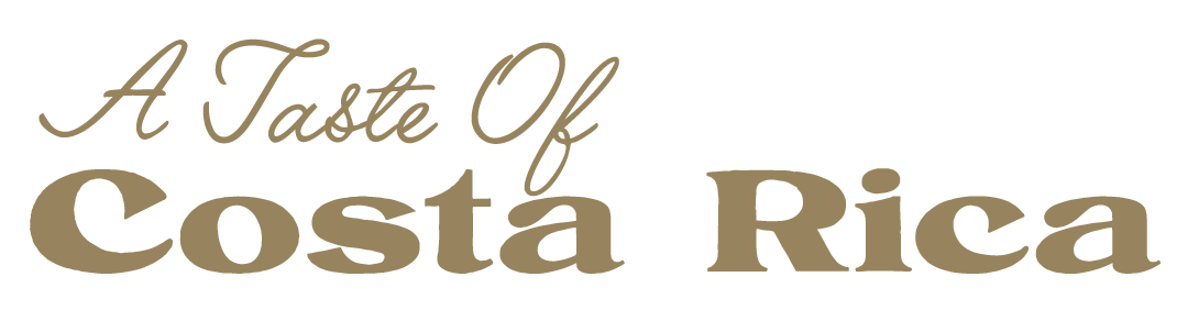 Headline reads “A Taste of Costa Rica” above bags of Montañas de Fuego Decaf and Sunrider coffees from Coopeatenas.