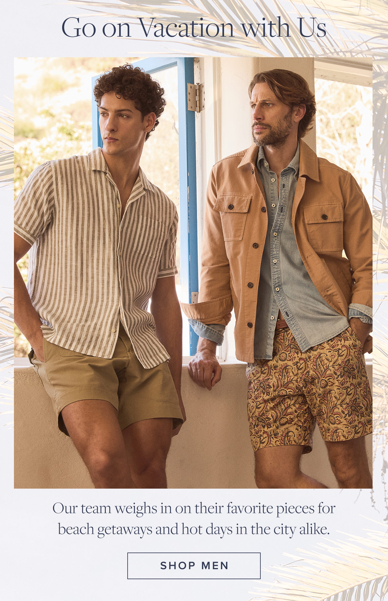 Gon on Vacation with Us Shop Men