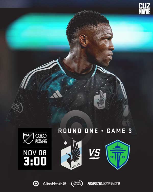Round One Game 3 | MNUFC vs SEA | Nov 8 3:00pm | 2025 MLS Cup Playoffs 