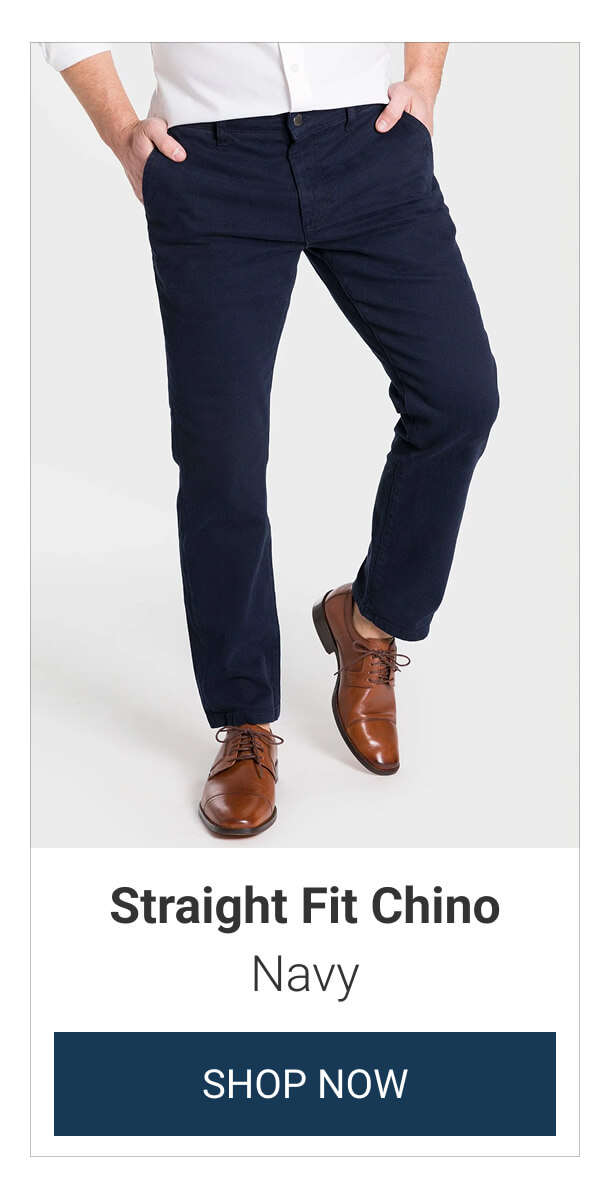 Navy Straight Fit Chino
