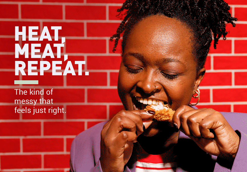 Heat, meat, repeat.  The kind of messy that feels just right.