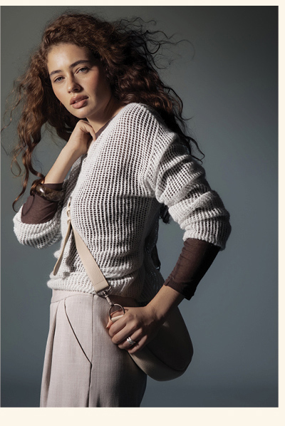 Aubrie Knit Detail Sweater