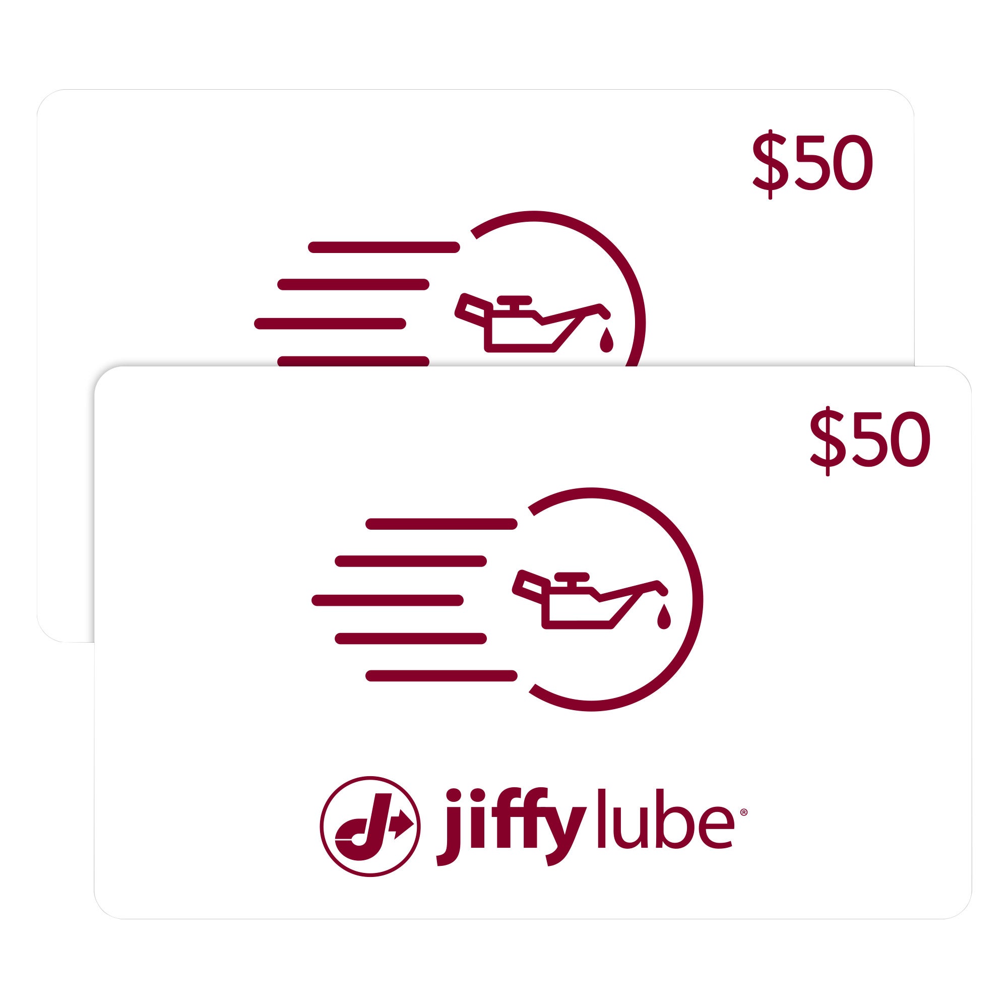 Jiffy Lube - Two $50 eGift Cards
