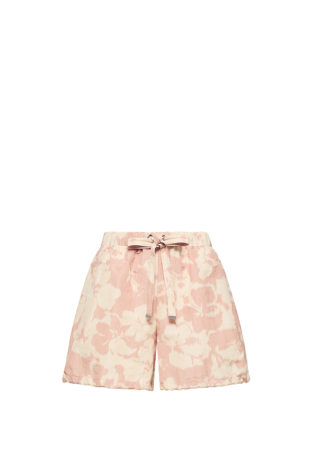 Floral Print Chiné Shorts