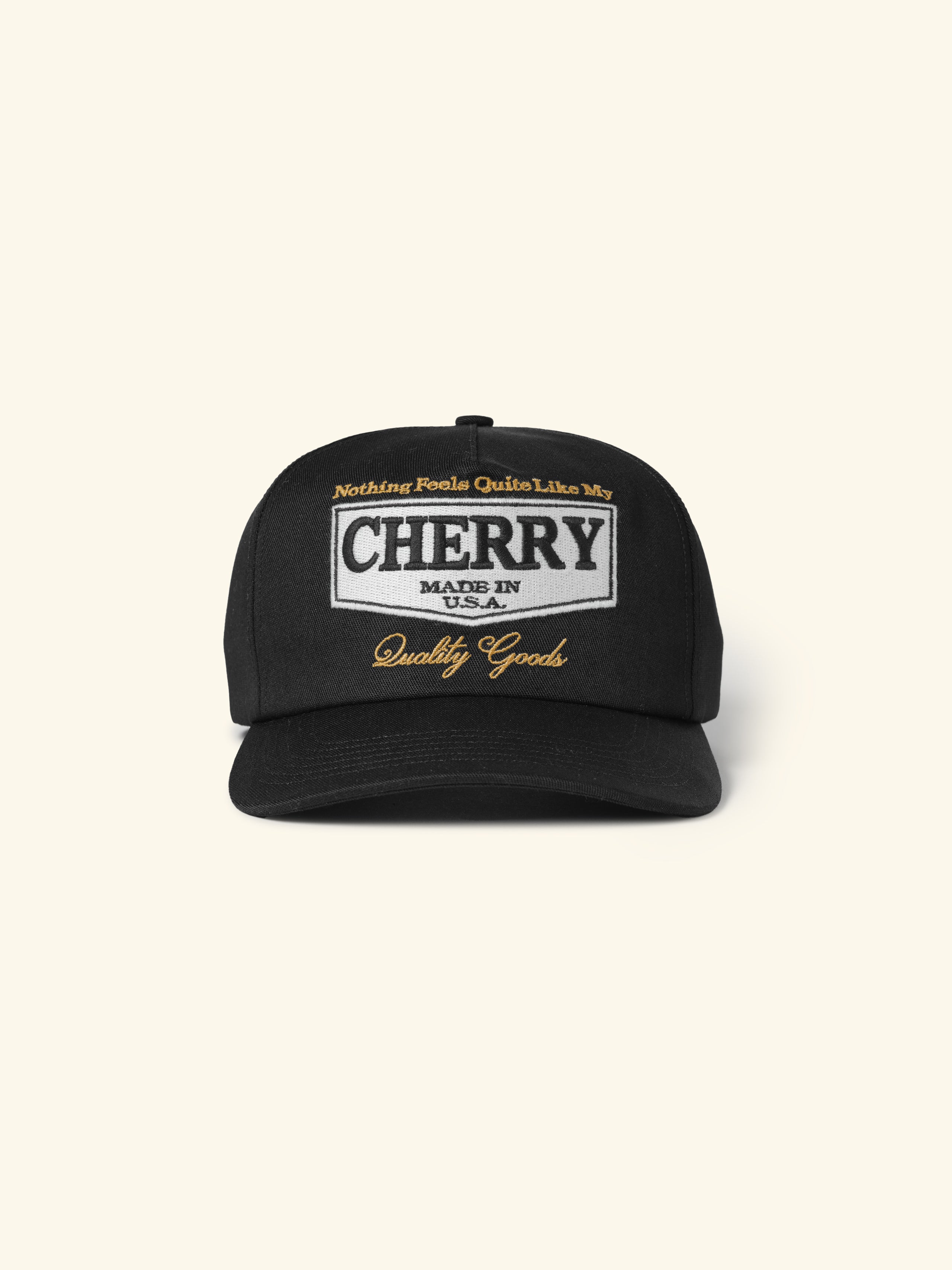 Image of Chevron 5 Panel Hat (Black)