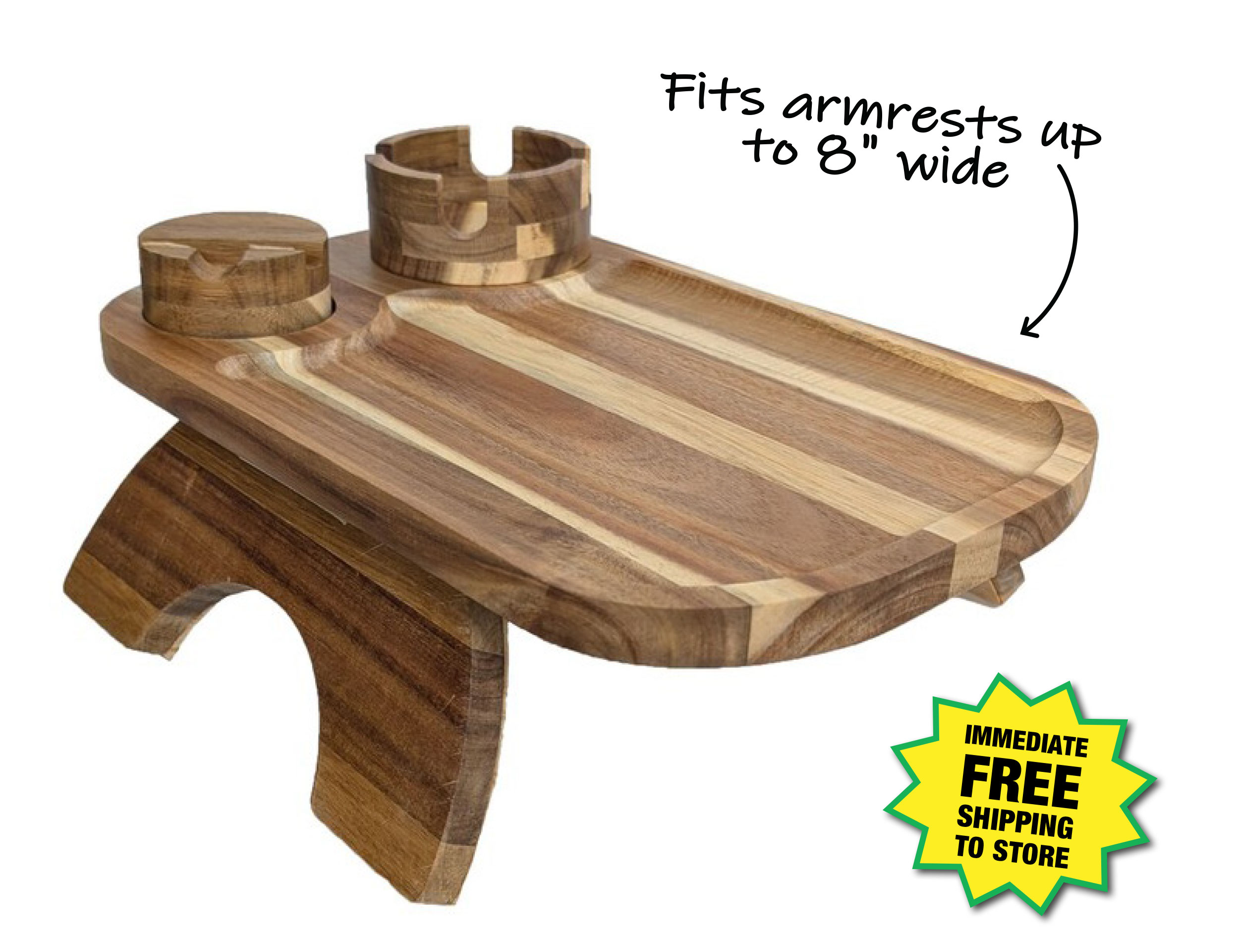 Urban Roost Acacia Wood Couch Cupholder - ONLY $9.99 After Rebate*!