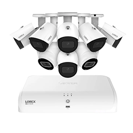 Fusion 2TB Wired NVR System with Six 4K Bullet Security Cameras and Two 4K Turret Security
