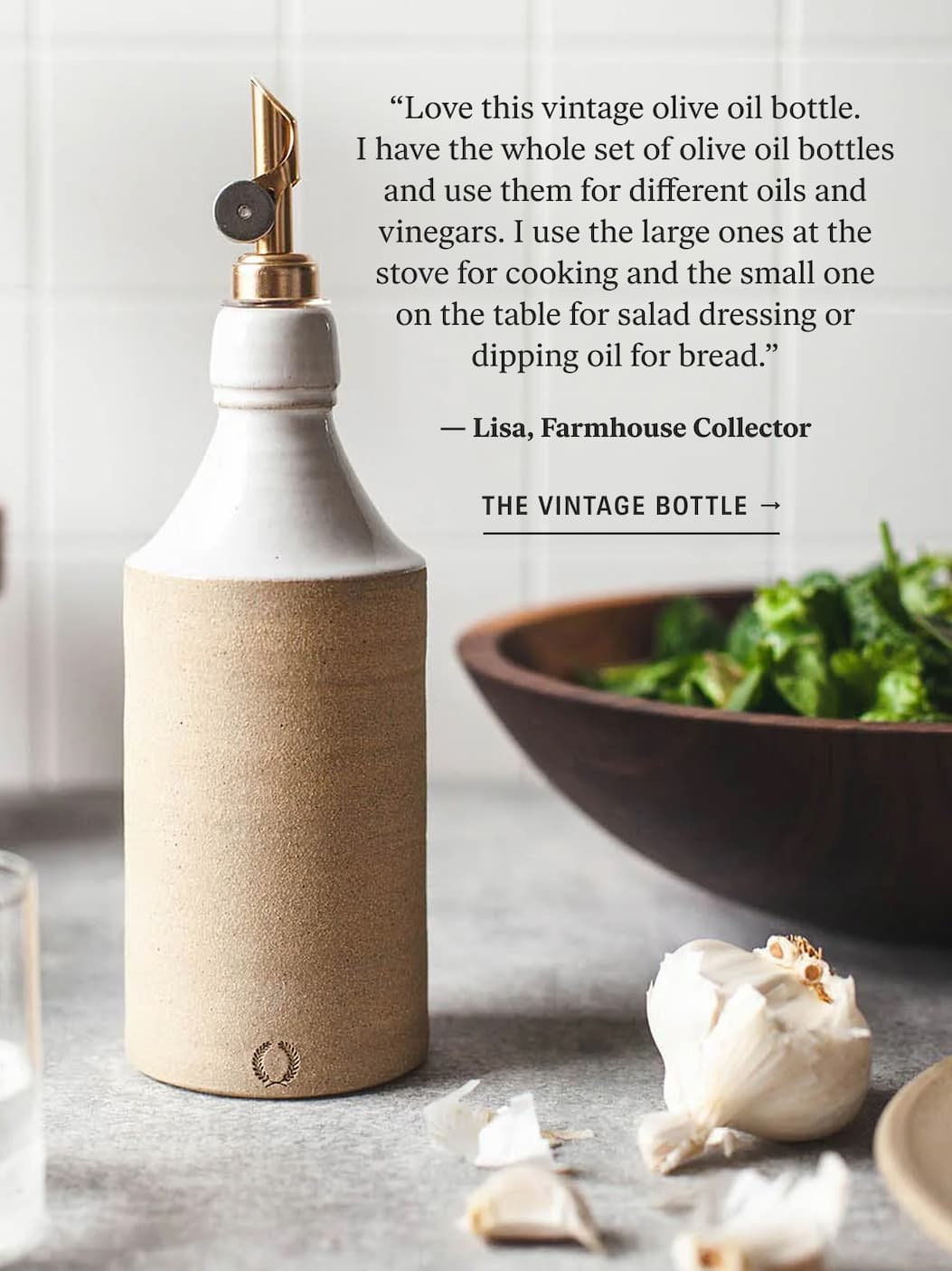 The Vintage Olive Oil Bottle