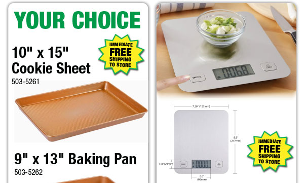 Your Choice - Cookie Sheet or Baking Pan - ONLY $5.99 After Rebate*!