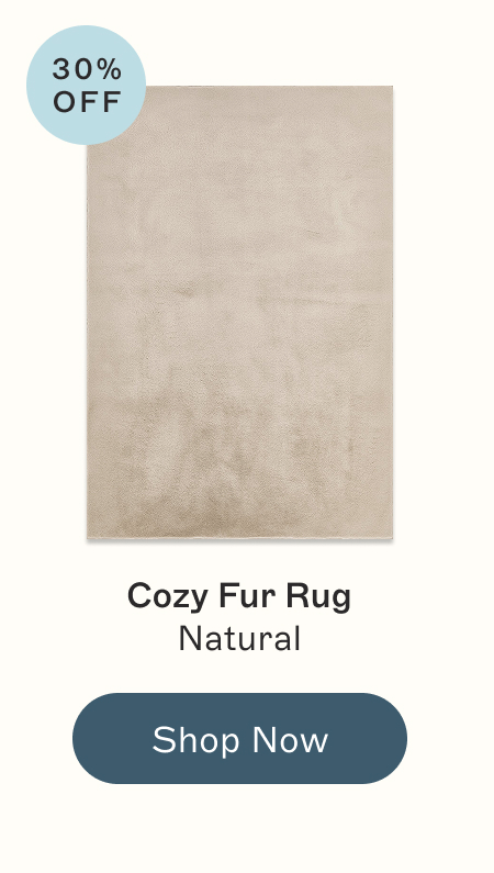 Cozy Fur Rug Natural