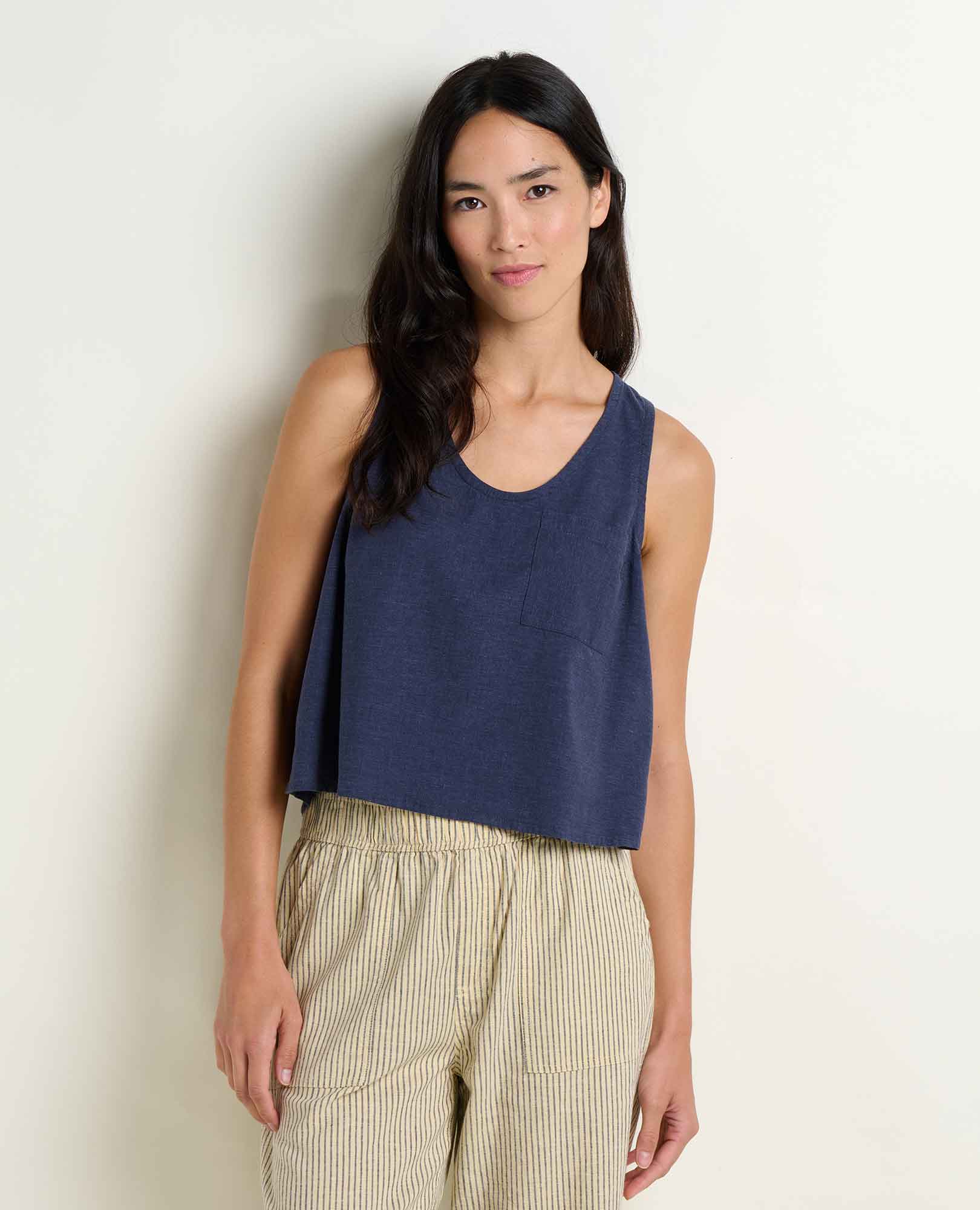Image of Taj Hemp Button Back Tank