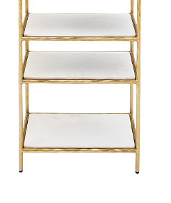 Leanne Narrow Marble Bookcase