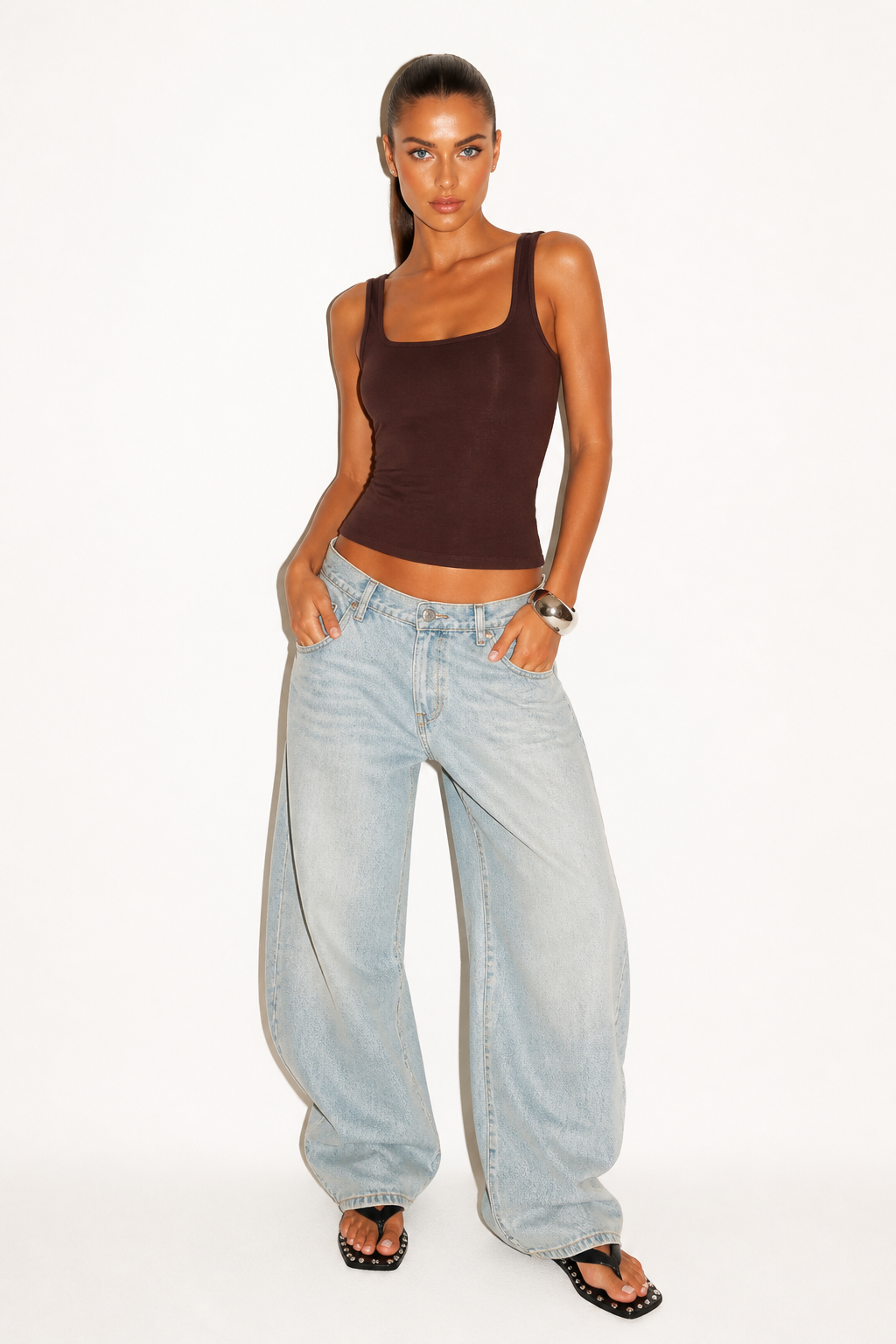 Image of Square Neck Tank Top