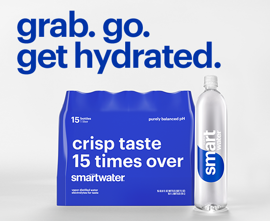 Glaceau Smartwater, 23.7 oz, 15-Count