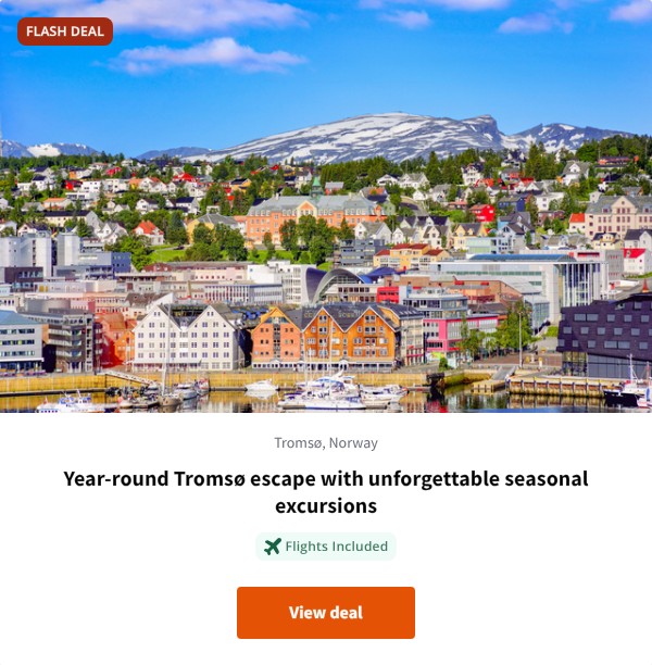 Year-round Tromsø escape with unforgettable seasonal excursions