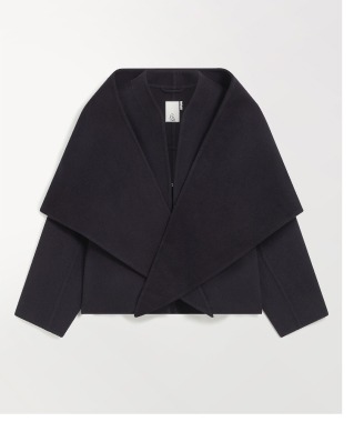 Cashmere Wool Double Faced Scarf Jacket