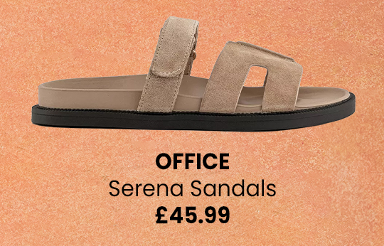 OFFICE Serena Cut Out Two Strap Footbed Sandals