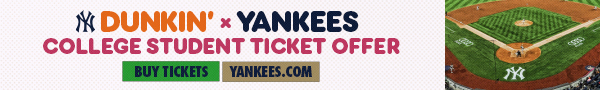Dunkin’ x Yankees College Student Ticket Offer | Buy Tickets