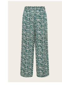 M&Co Green Abstract Print Wide Leg Trousers