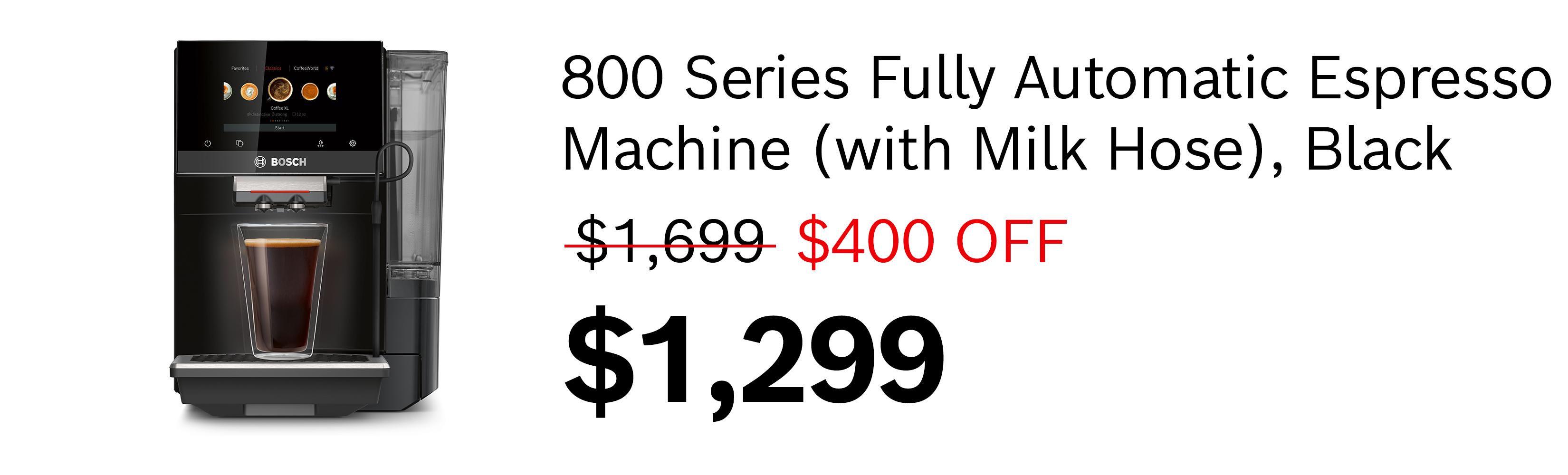 800 Series Fully Automatic Espresso Machine VeroCafe Piano Black