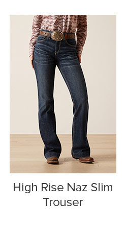 High Rise Naz Slim Trouser