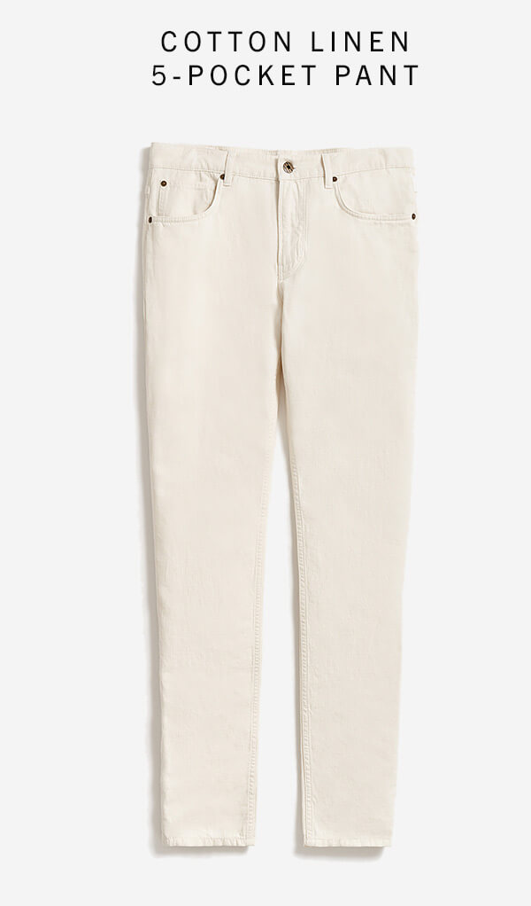 Cotton Linen 5 Pocket Pant