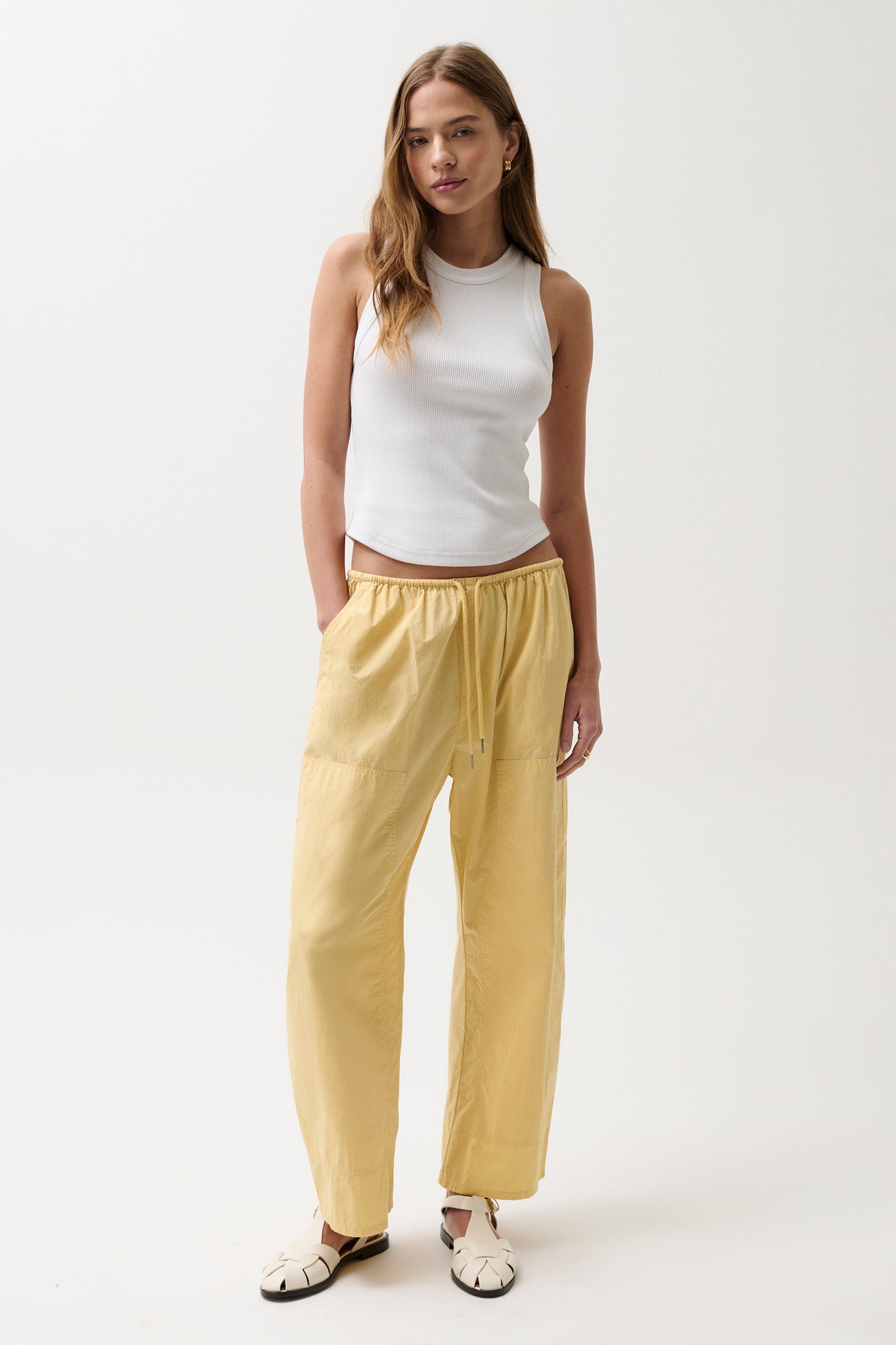 Image of Theo Poplin Pant - Light Turmeric