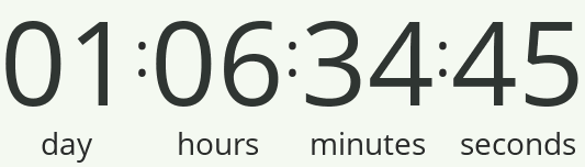 Countdown to the sale's end.