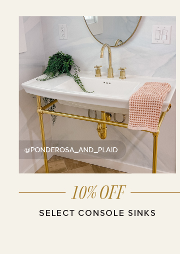 10% Off - Select Console Sinks