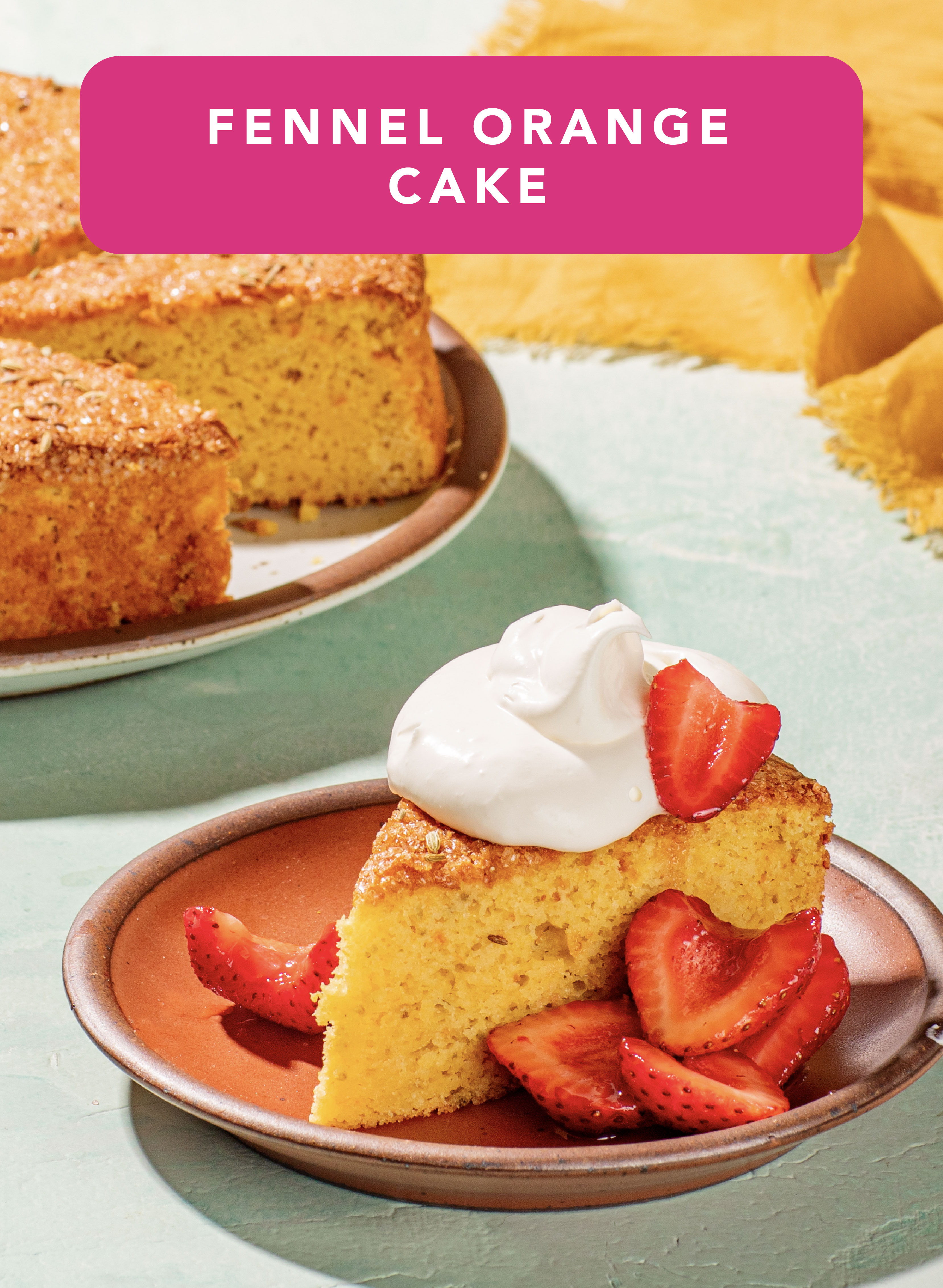 Coriander Stone Fruit Cake