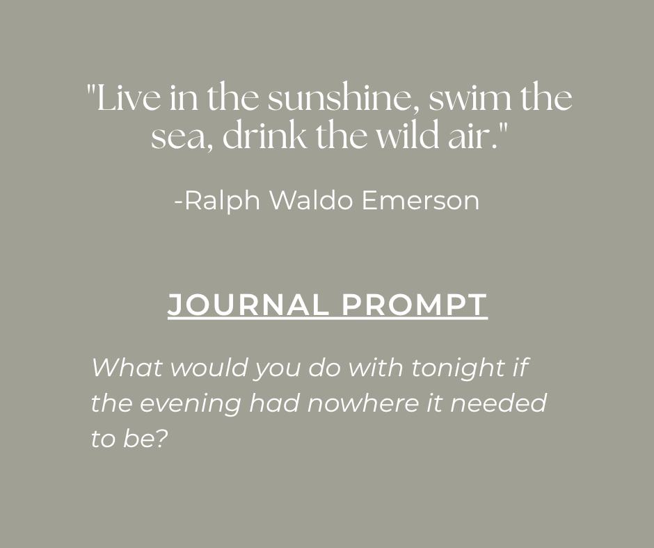 quote and journal prompt that match today's Sunday, Reset