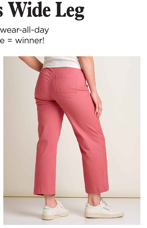 Earthworks Wide Leg: Flattering + wear-all-day comfortable=winner!
