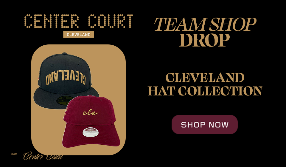Team Shop Drop: Cleveland Hat Collection. Click to shop now.