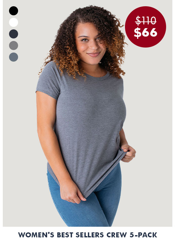 Women's crew 5 pack