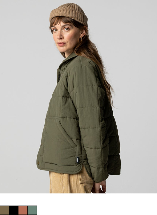 Women's Lapwing Insulated Jacket in Black | Finisterre