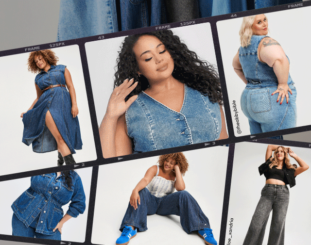 GIF of influencers wearing denim | @chloe_xandria | @mskristine | @phaithmontoya | @theabbybible