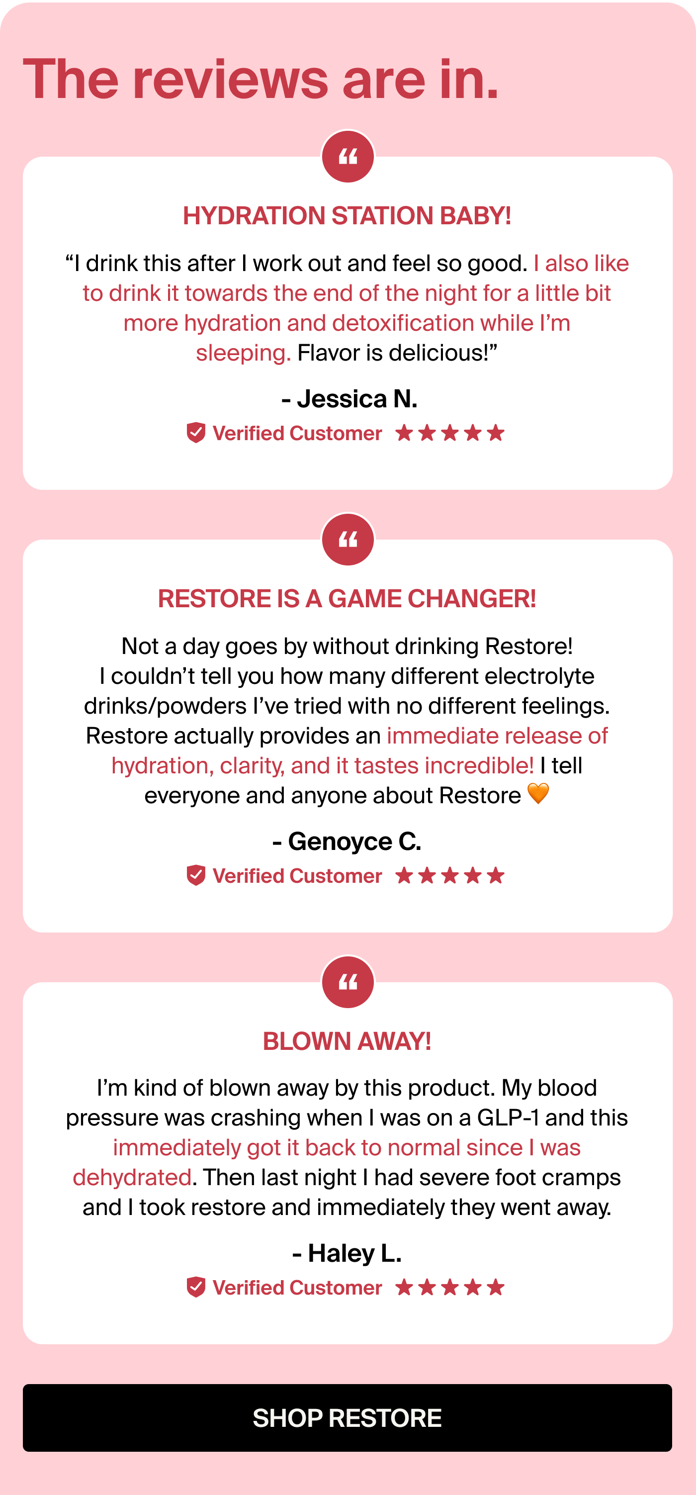 The reviews are in.