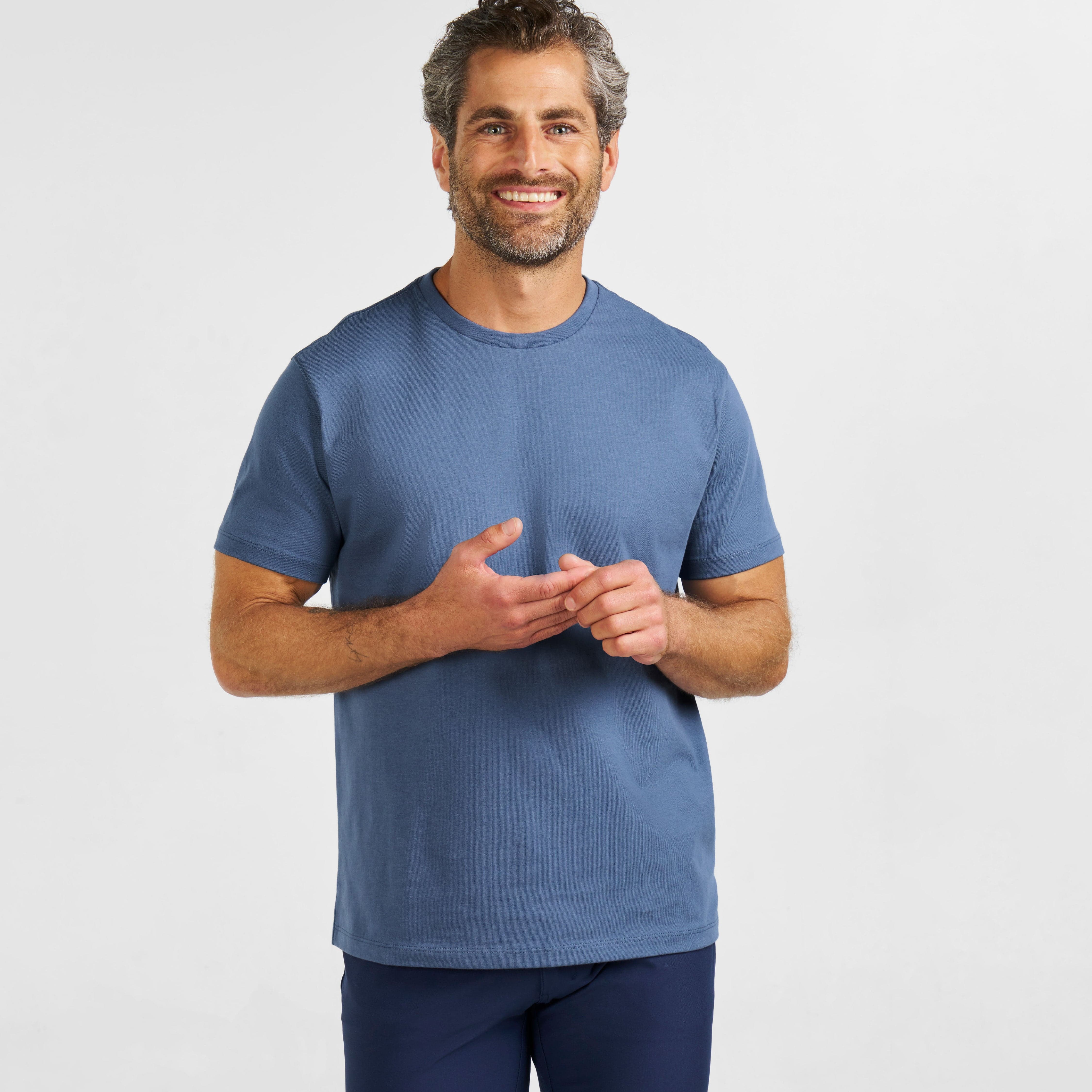 Image of Slate Pima Cotton Crew Neck Tee